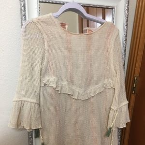 Zara Cream Medium Mini Dress